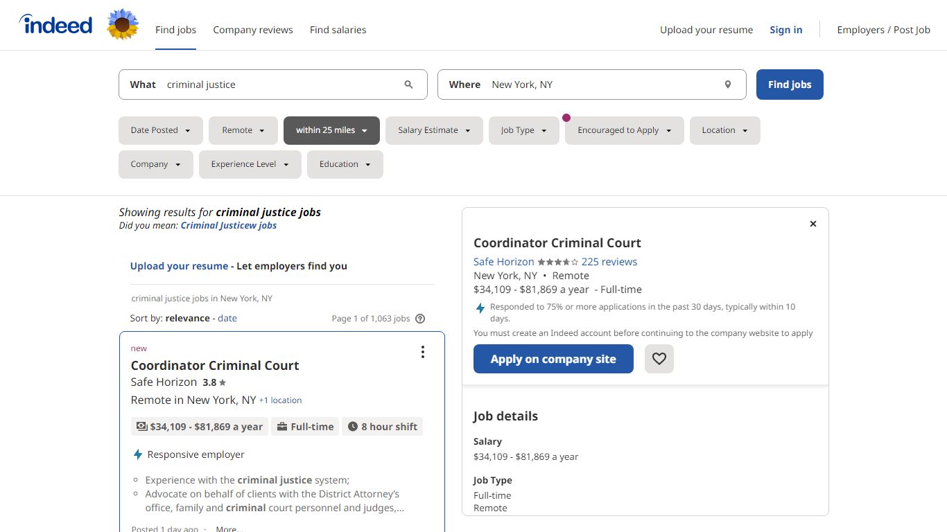criminal justice jobs in New York, NY - Indeed